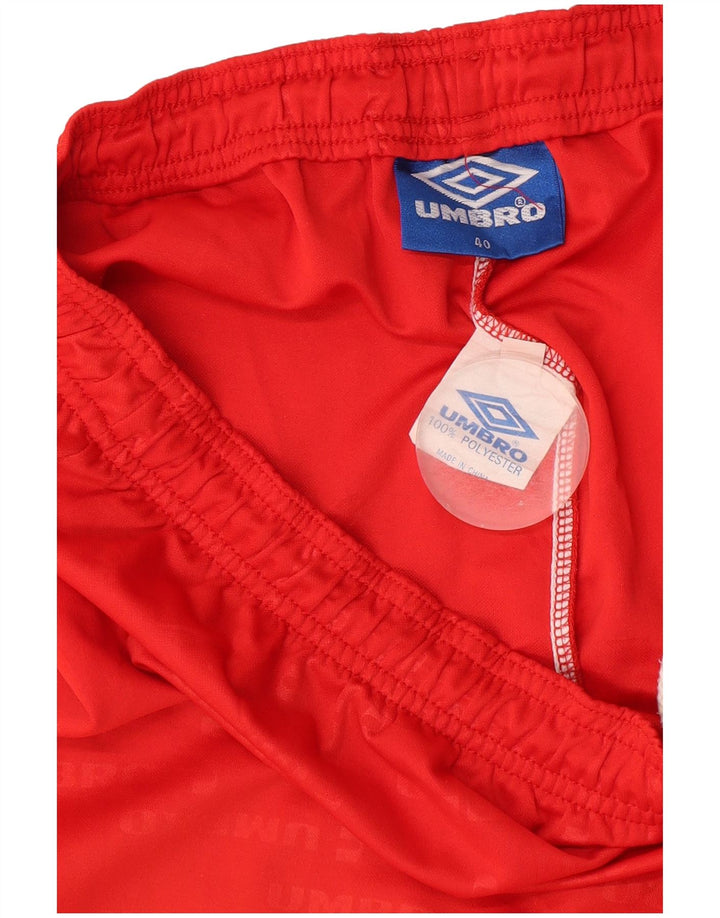Umbro Shorts deportivos gráficos para hombre XL Poliéster rojo