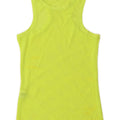 Zara Mujer Chaleco Top UK 12 Medio Verde Poliamida