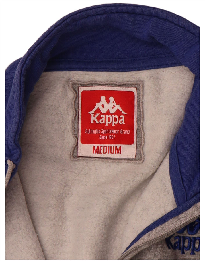 Kappa Hombre Chaqueta De Chándal Gris Medio Colorblock