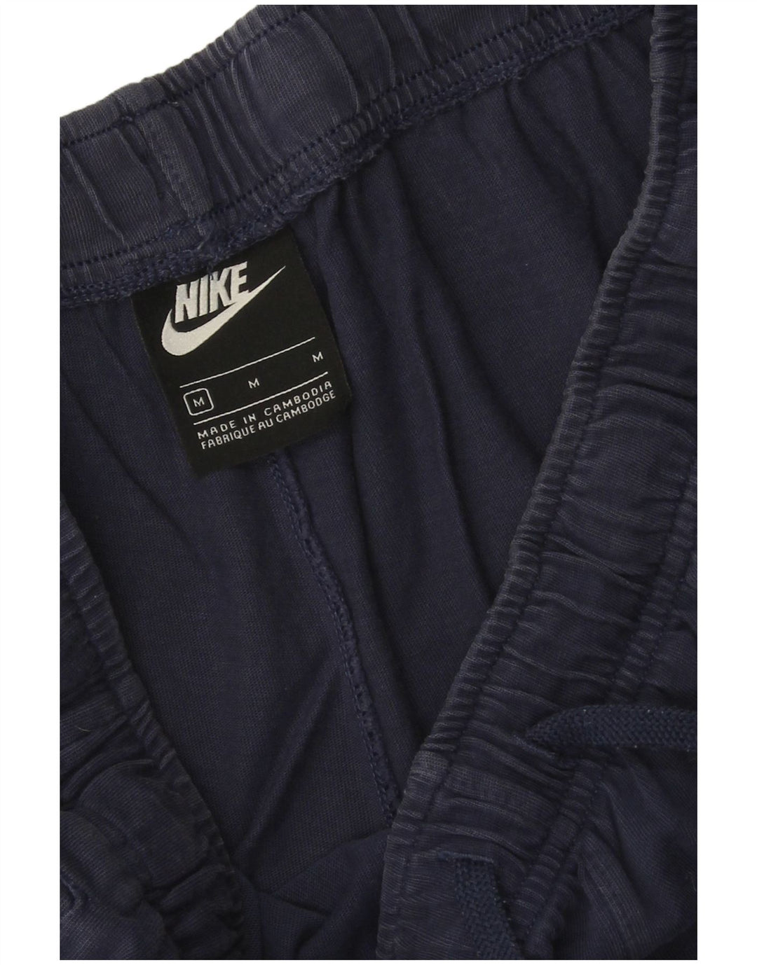 Pantalones cortos deportivos Nike para hombre de algodón azul marino mediano