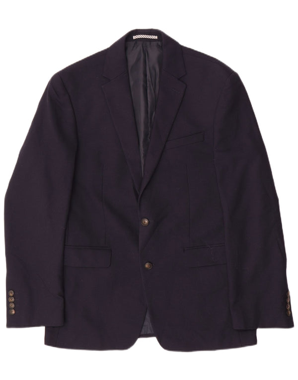Marks & Spencer Chaqueta tipo blazer ajustada con 2 botones para hombre UK 38 Medium Azul marino