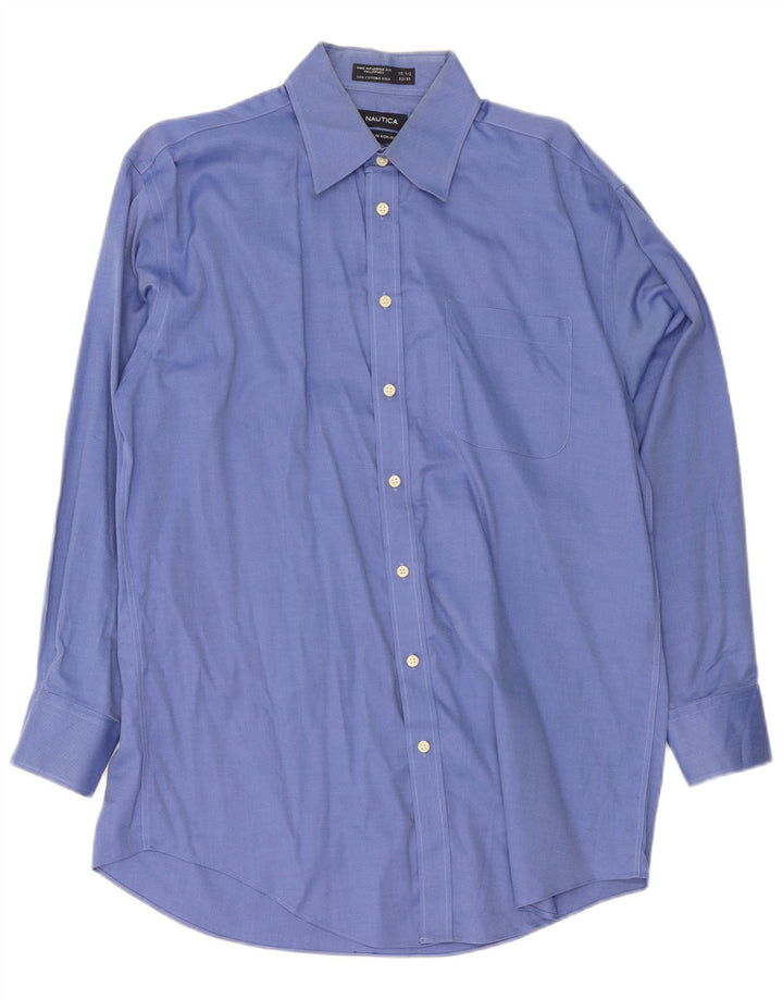 Camisa Nautica para hombre talla 15 1/2 algodón azul mediano