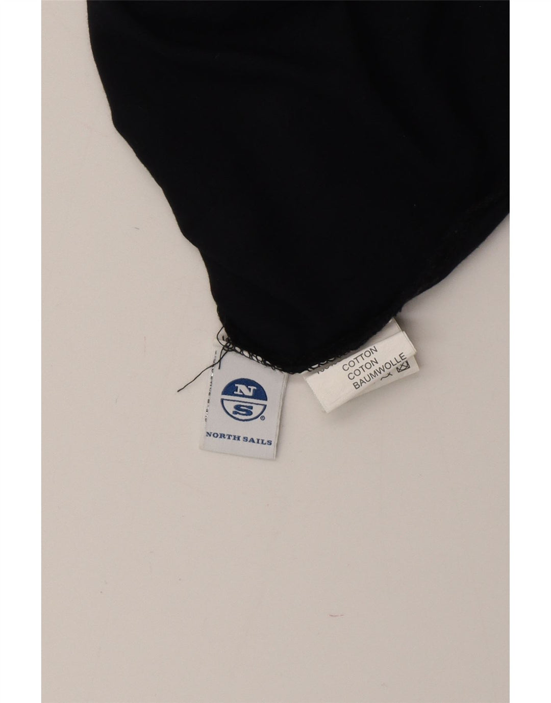 NORTH SAILS Top gráfico para hombre de manga larga de algodón azul marino grande