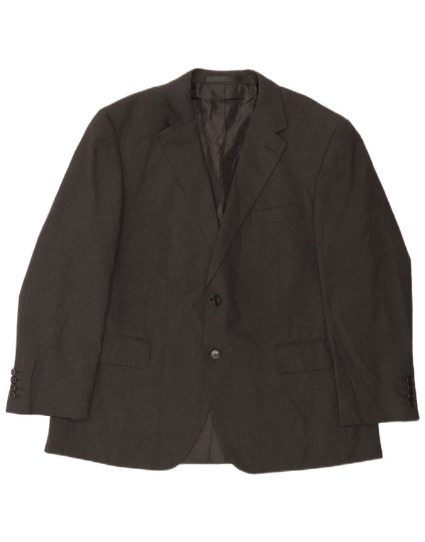 Marks & Spencer Chaqueta tipo blazer con 2 botones para hombre UK 44 XL Poliéster gris