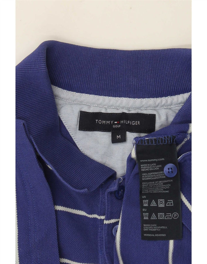 Polo Tommy Hilfiger Hombre De Algodón A Rayas Azul Medio