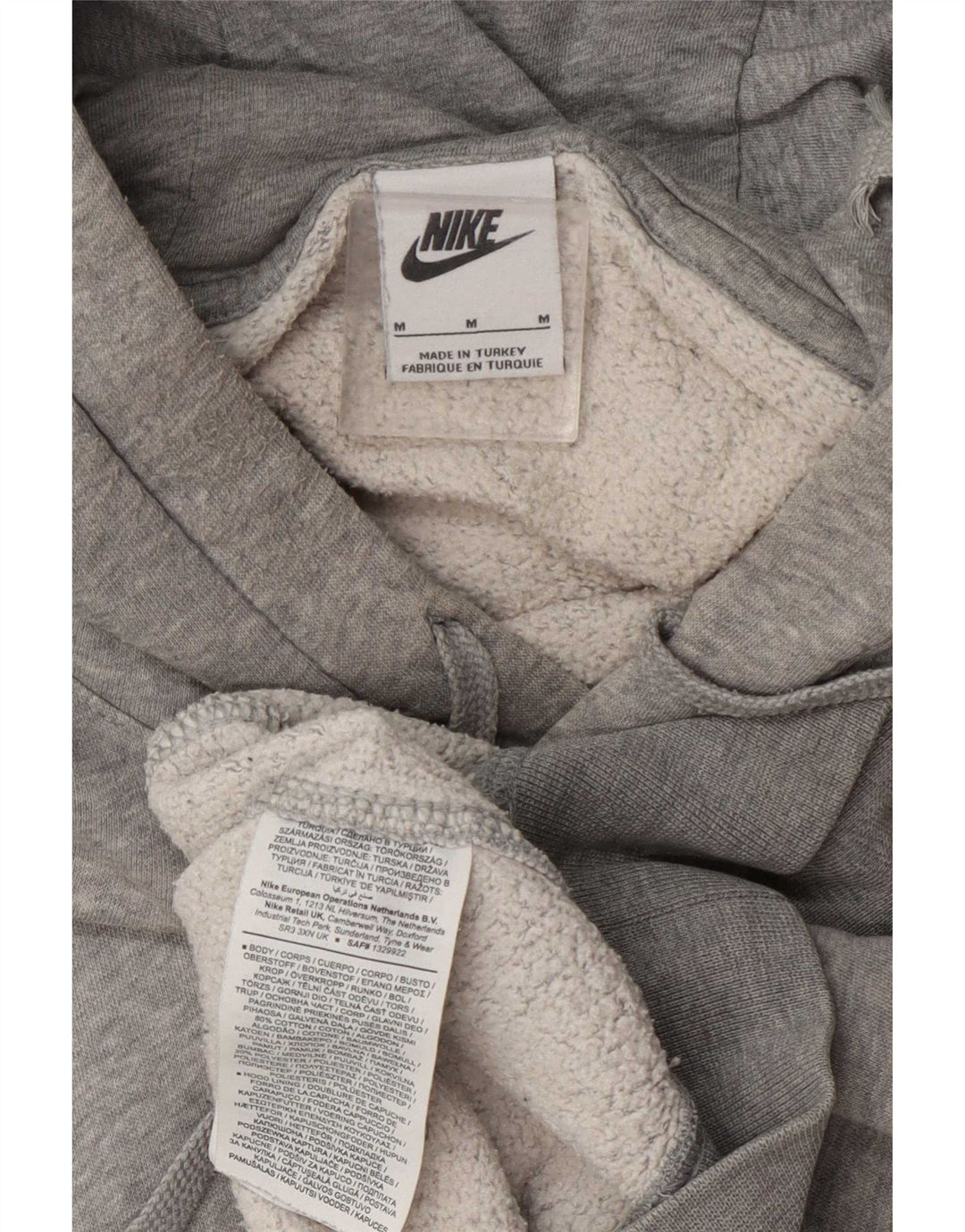 Sudadera Con Capucha Nike Hombre Gris Medio Algodón