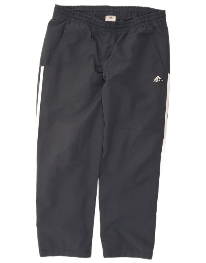 Adidas Pantalones de chándal para hombre UK 42/44 Large Gris Poliéster