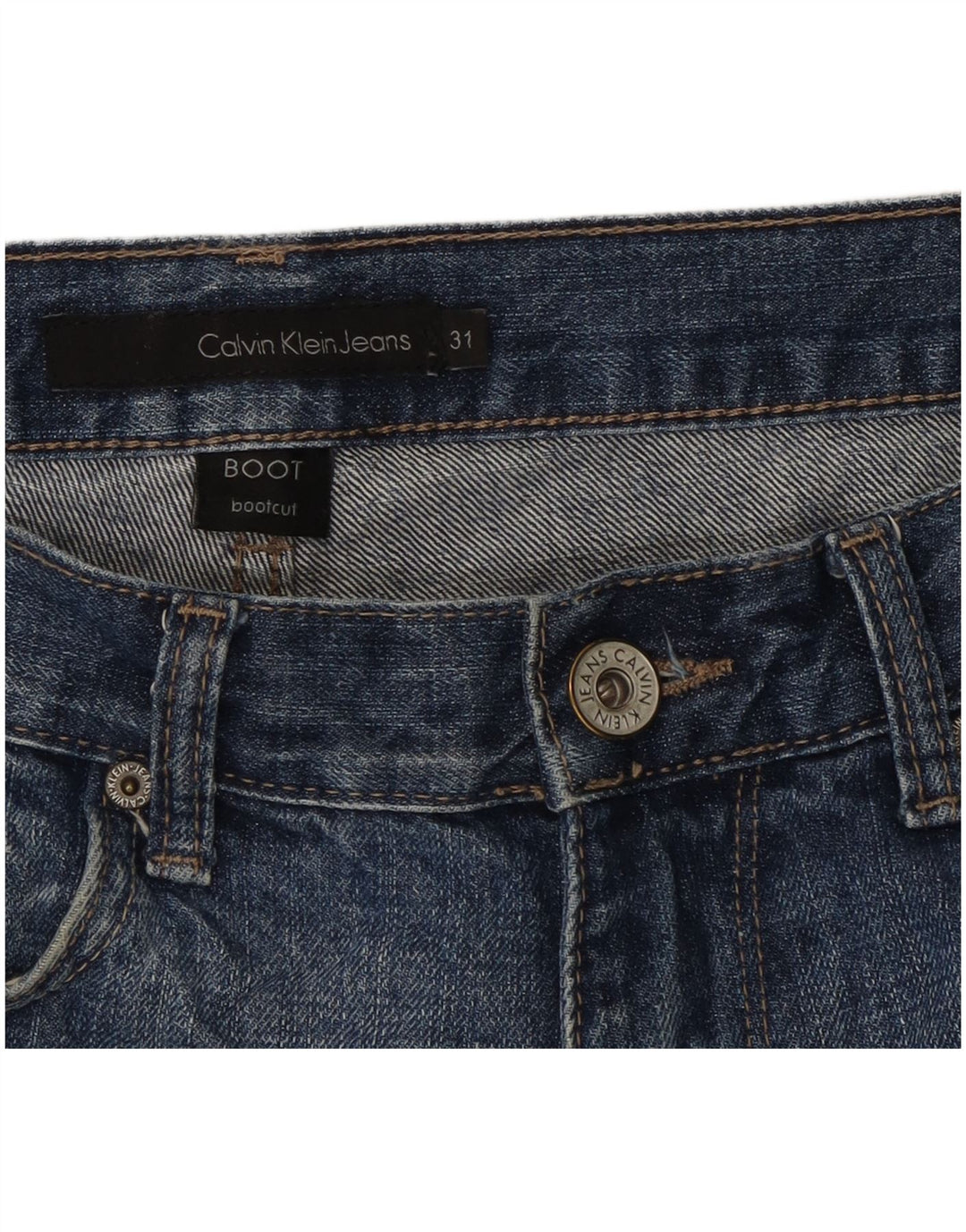 Calvin Klein Jeans Bootcut para hombre W31 L32 Algodón azul
