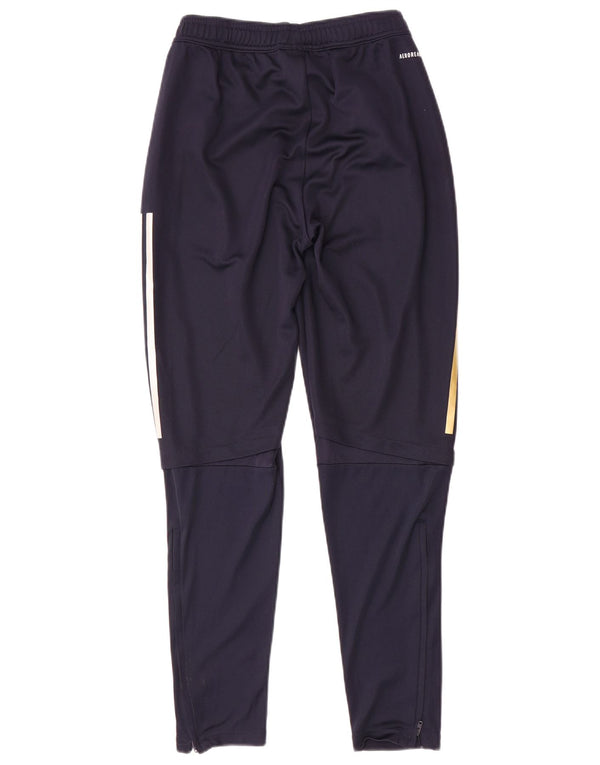 Adidas Mens Leeds United Football Club Chándal Pantalones Pequeño Azul Marino