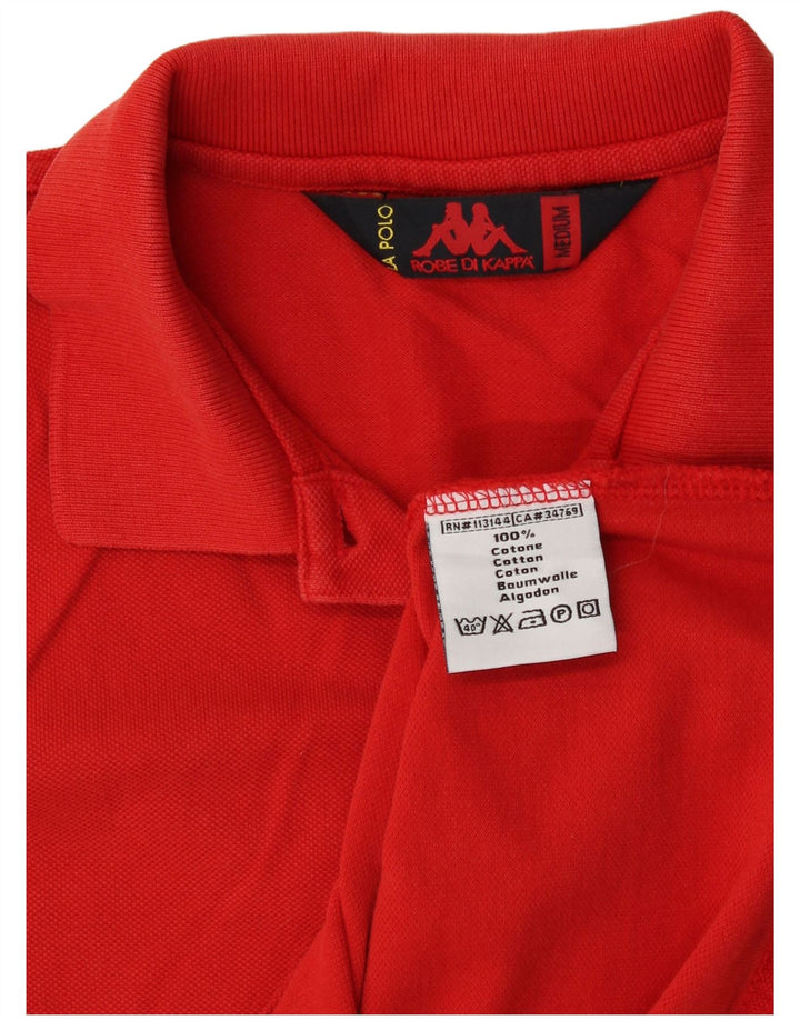 KAPPA Polo sin mangas para mujer UK 44 Algodón rojo mediano
