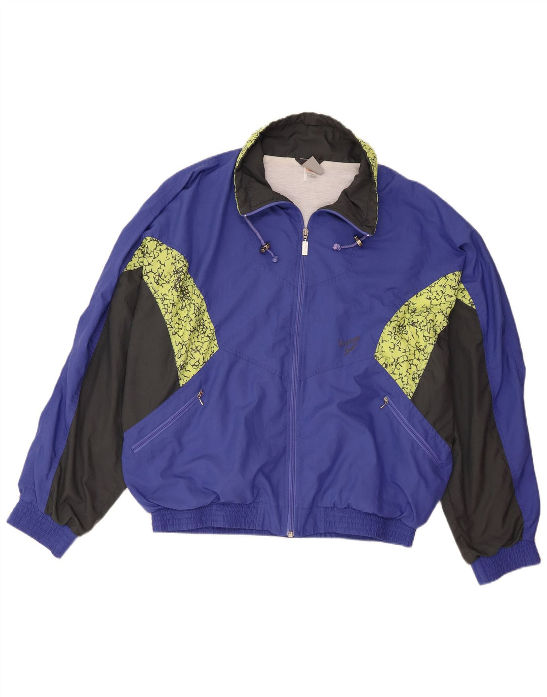 Triumph Hombre Chándal Top Chaqueta XL Azul Colorblock Poliéster