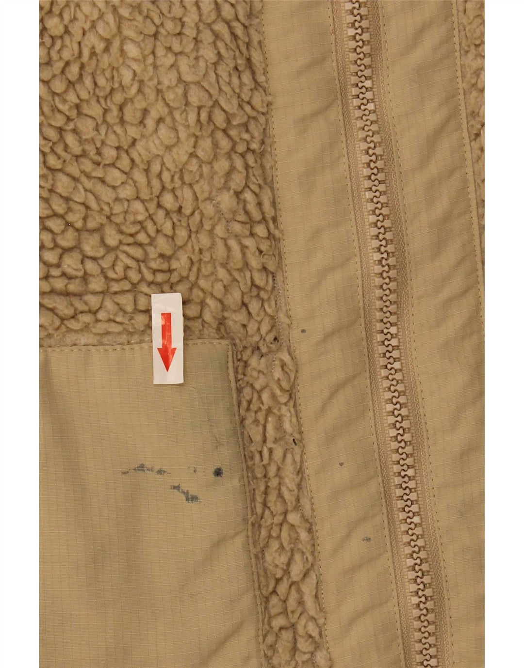 Urban Outfitters Chaqueta polar para hombre UK 36 Small Beige Poliéster