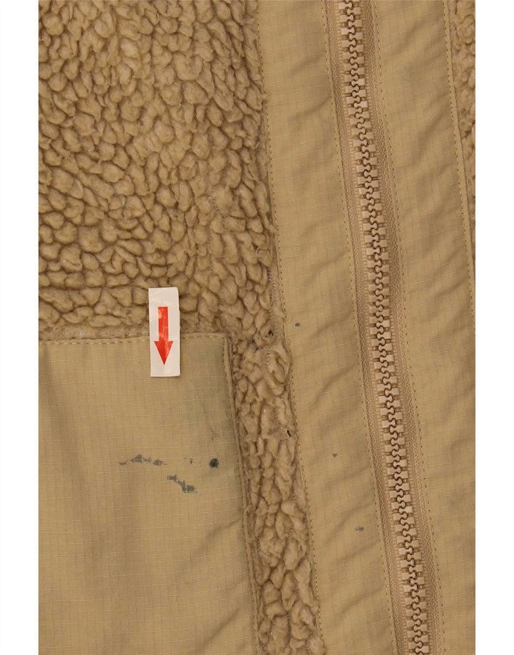 Urban Outfitters Chaqueta polar para hombre UK 36 Small Beige Poliéster
