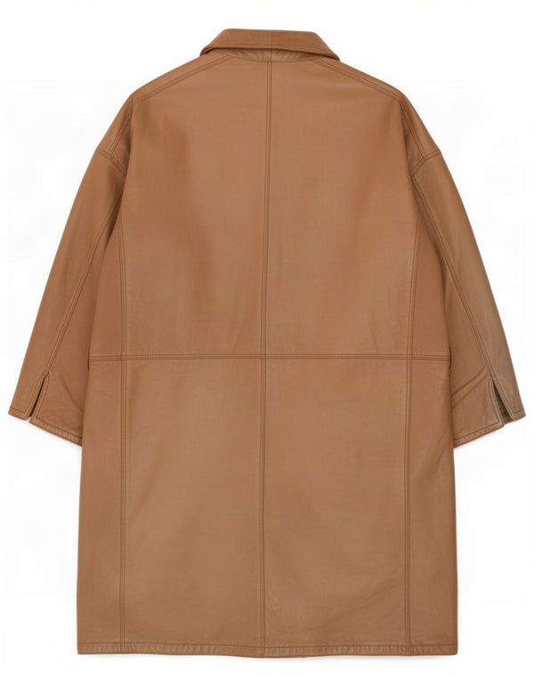 Casa Veneta Abrigo de cuero para hombre IT 52 XL Beige