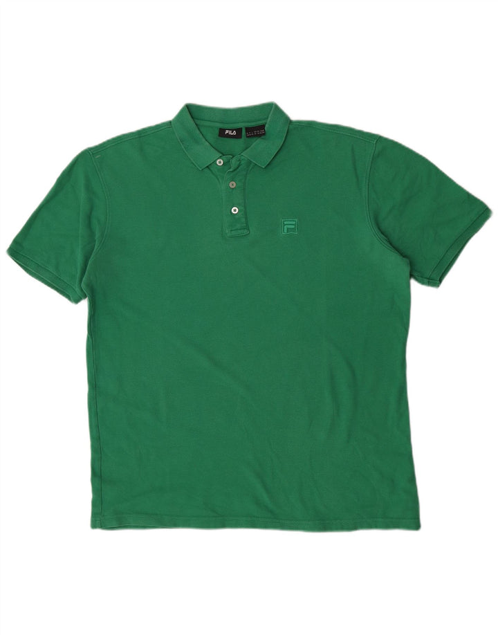 Polo Fila Hombre XL Algodón Verde