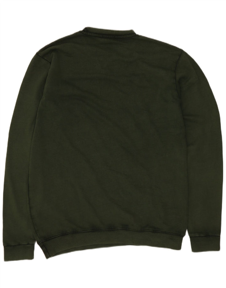 ¡Gritar! Sudadera tipo jersey para hombre de algodón verde grande