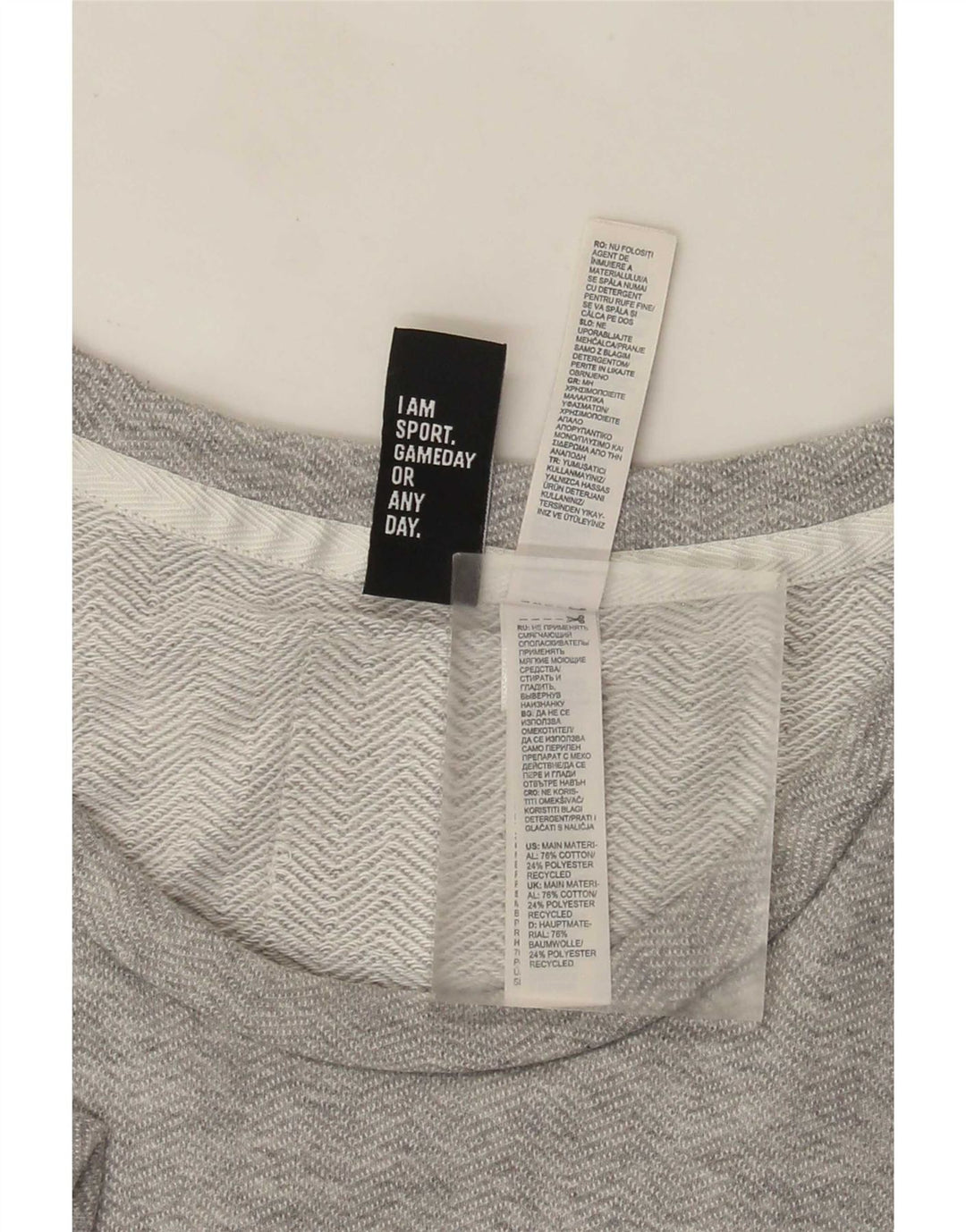 Adidas Hombre Camiseta Gráfica Top Algodón Moteado Gris Medio