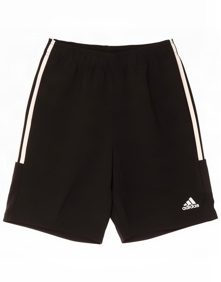 Pantalones cortos deportivos Adidas para hombre pequeños de poliéster negro