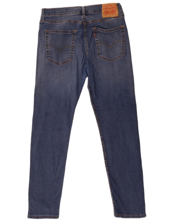 Levi's Mens 512 Slim Tapered Jeans W32 L32 Blue Cotton