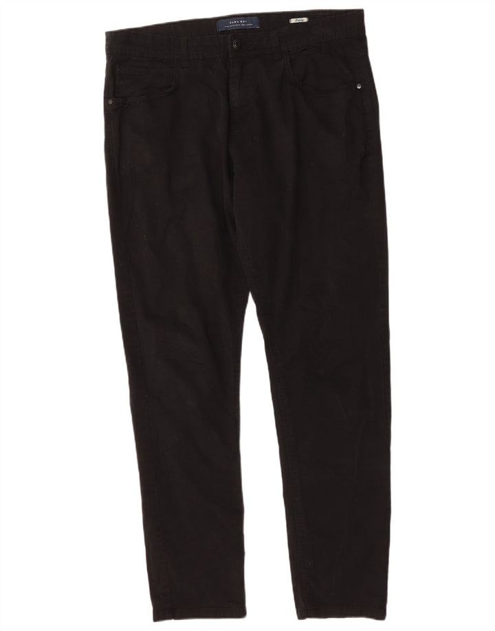 Zara Mens Slim Jeans EU 44 Grande W34 L31 Negro
