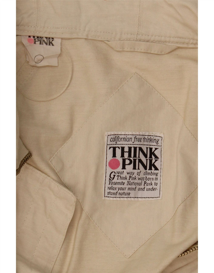 THINK PINK Chaqueta utilitaria para hombre IT 50 Large Beige