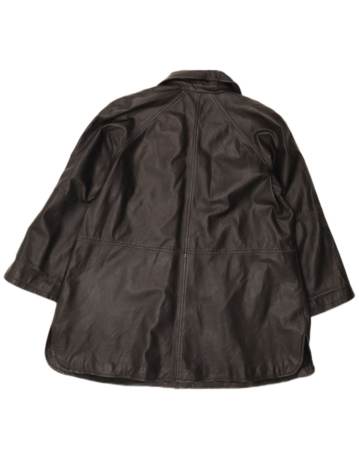 Chaqueta De Cuero Mujer Conbipel IT 44 Mediana Cuero Negro