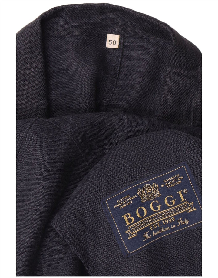 Boggi Chaqueta tipo blazer de 3 botones para hombre IT 50 Large Azul marino