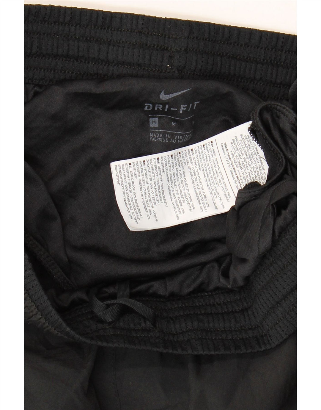 Pantalones cortos deportivos Nike Dri Fit para hombre Poliéster negro mediano