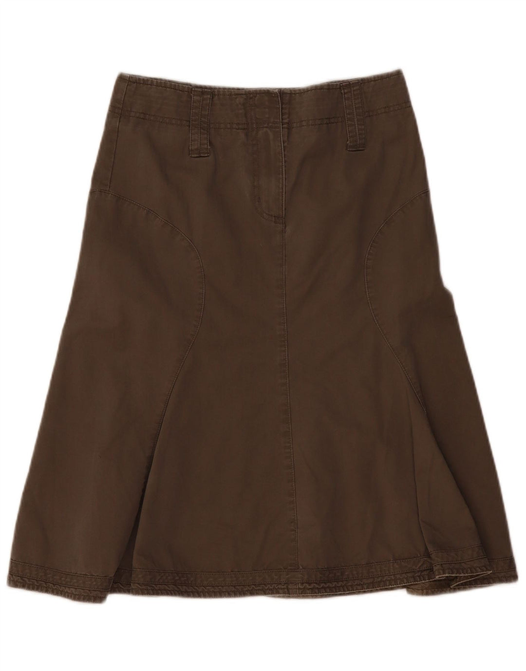 FAT FACE Falda acampanada para mujer UK 8 Small W30 Caqui