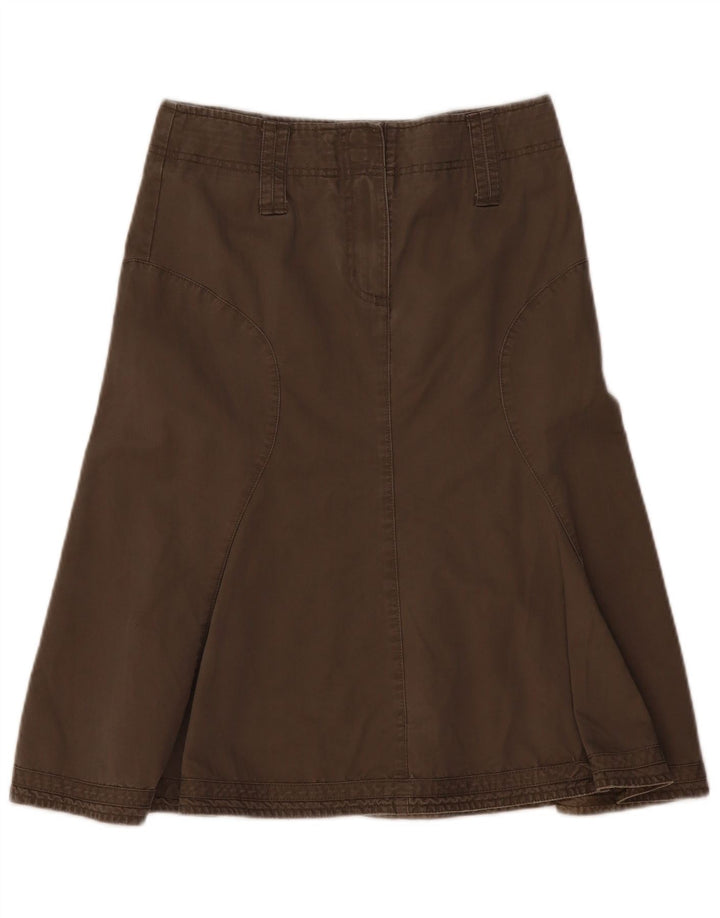 FAT FACE Falda acampanada para mujer UK 8 Small W30 Caqui