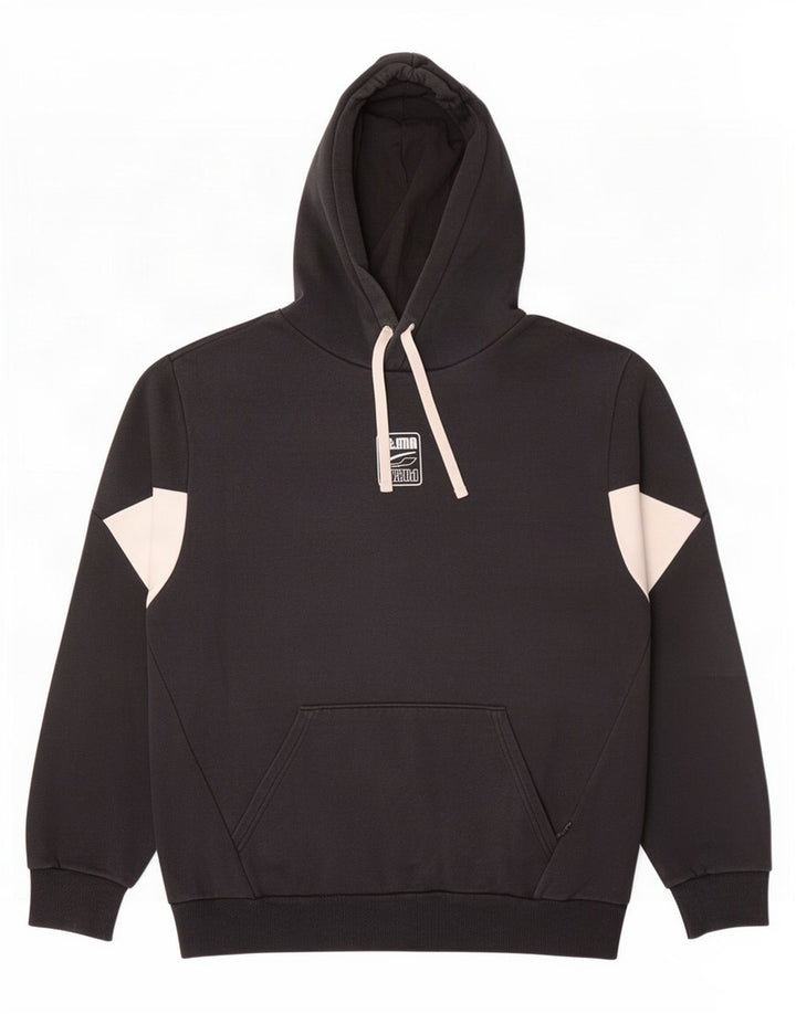 Puma Sudadera con capucha para hombre, talla grande, color negro