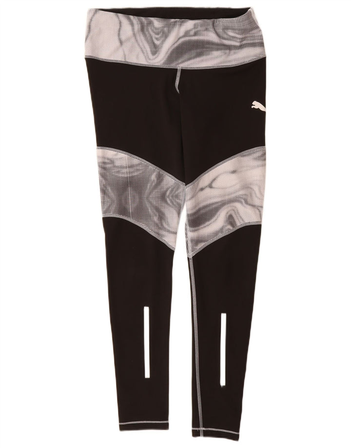 Puma Leggings para mujer UK 46 Grande Negro Colorblock