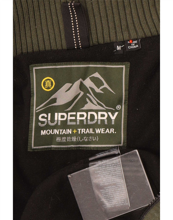Superdry Chaqueta Cortavientos Con Capucha Para Mujer UK 44 Poliéster Caqui Mediano