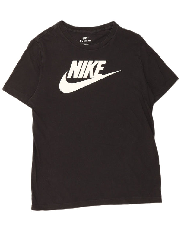 Nike - Camiseta gráfica para hombre, talla grande, algodón negro