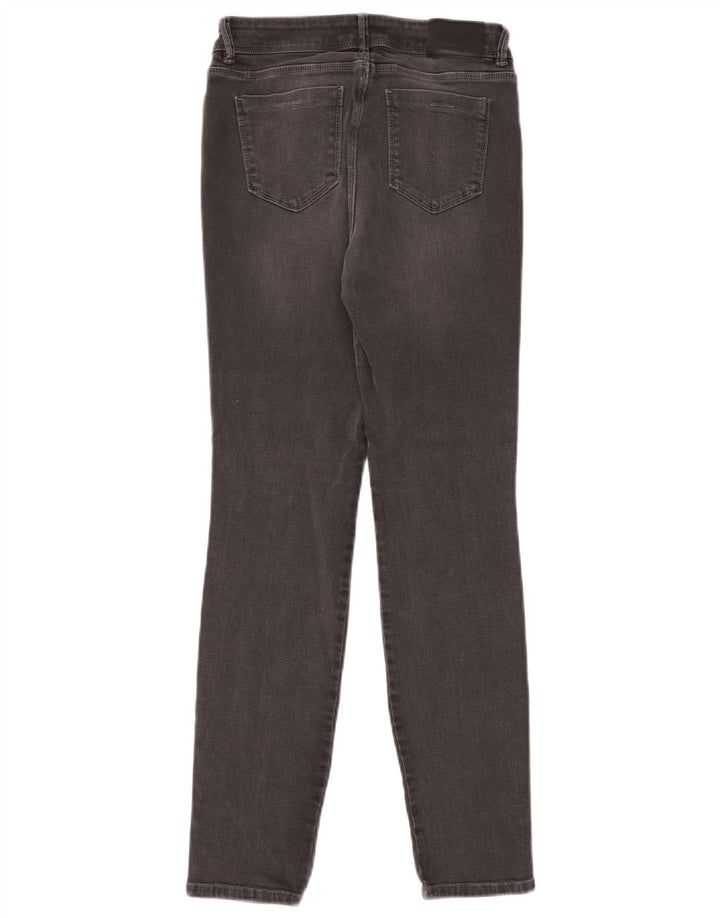 Massimo Dutti Vaqueros Pitillo De Talle Medio Mujer W24 L30 Gris