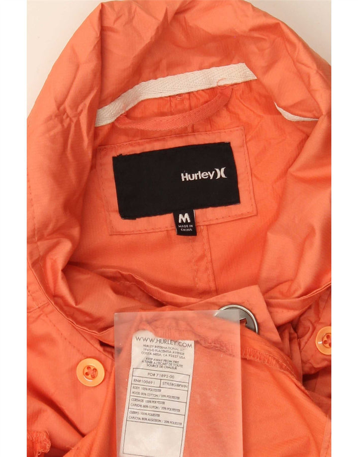 Hurley Chaqueta utilitaria de doble botonadura para mujer UK 44 Poliéster naranja mediano