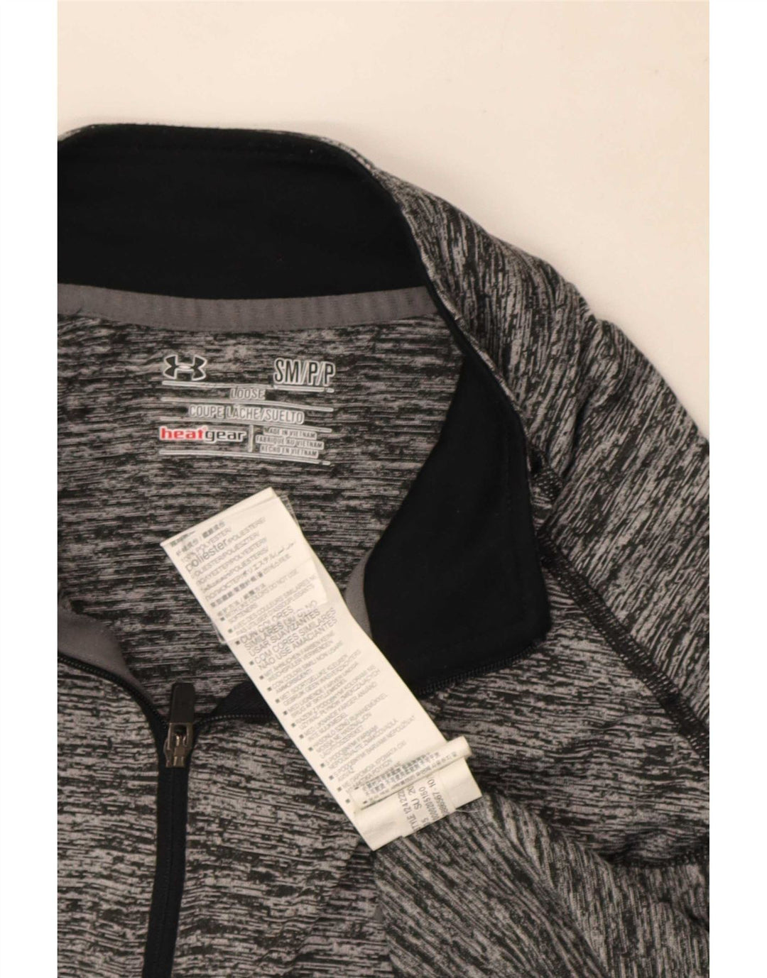 Under Armour Hombre Heat Gear Jersey Chándal Top Pequeño Gris Moteado