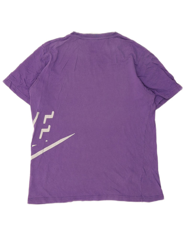 Nike - Camiseta gráfica para hombre, talla 38/40, algodón morado mediano
