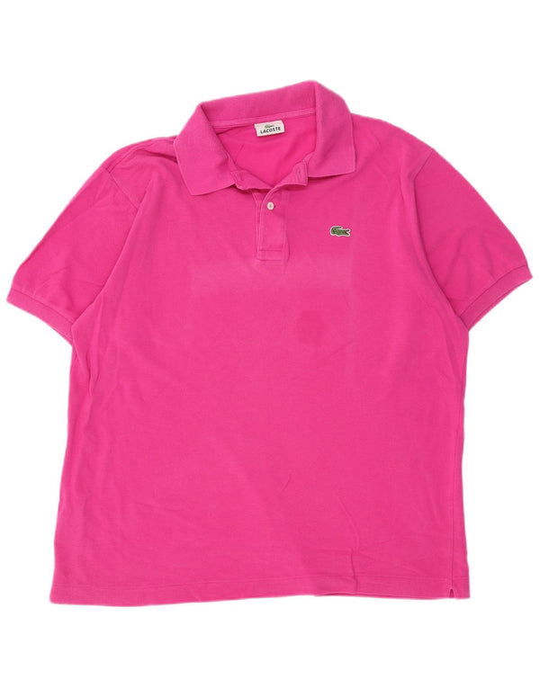 LACOSTE Polo para hombre Talla 6 XL Algodón rosa