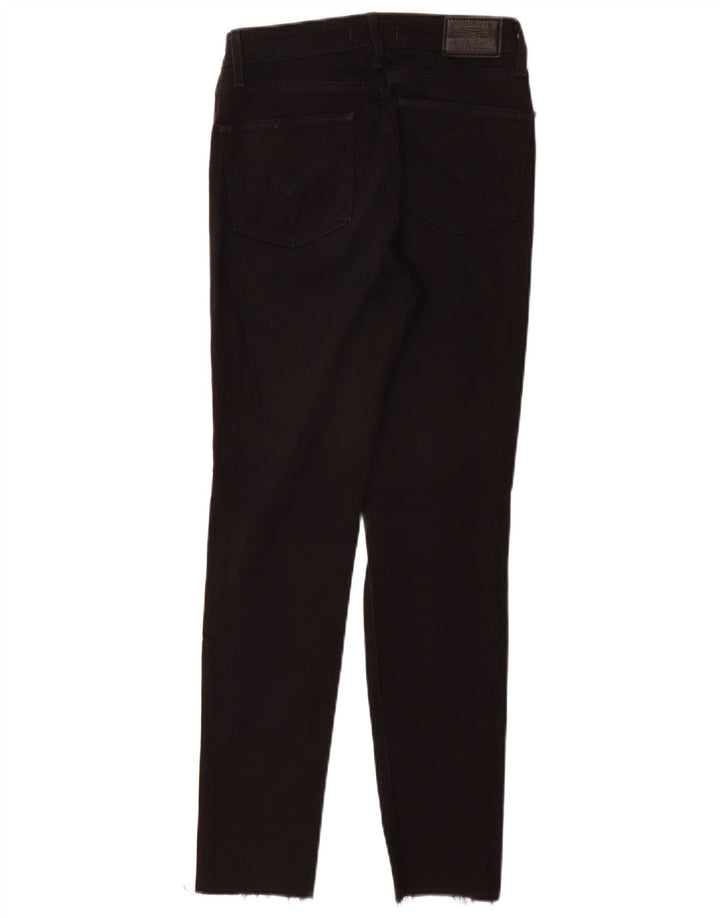 LEVI'S Jeans ajustados de talle alto 721 para mujer W27 L28 Algodón negro