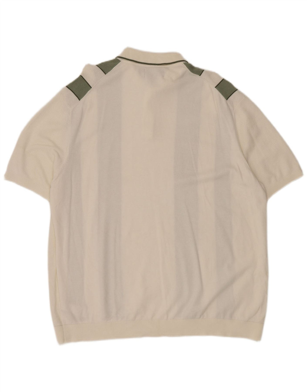 MARKS & SPENCER Polo para hombre 3XL Algodón blanco con bloques de color