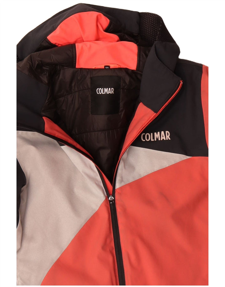 COLMAR Chaqueta cortavientos con capucha para hombre IT 50 Large Pink Colourblock