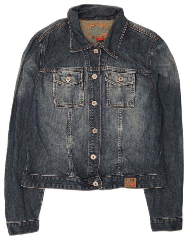 Guess Chaqueta Vaquera Mujer UK 40 XL Algodón Azul