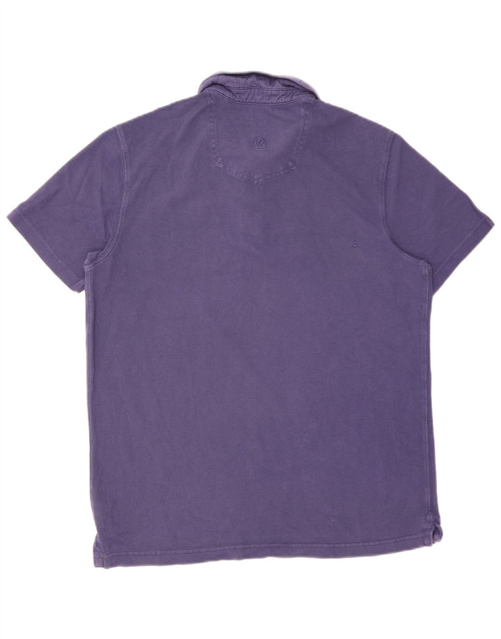 FAT FACE Polo para hombre de algodón morado grande