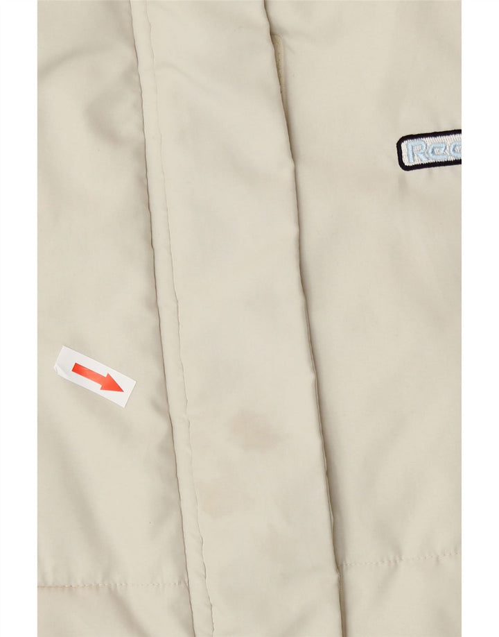 Reebok Chaleco acolchado para mujer UK 12 Medium Off White Poliéster