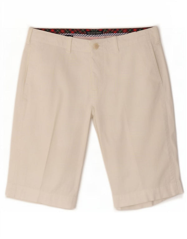 Polo Ralph Lauren pantalones cortos chinos para mujer W27 pequeño algodón blanco
