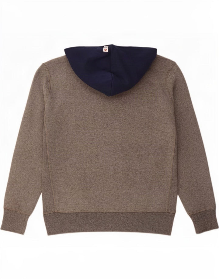 Franklin & Marshall Hombre Sudadera Con Capucha Gráfica Grande Gris Colorblock