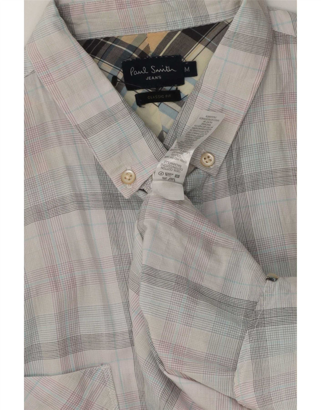 Paul Smith Camisa De Corte Clásico Para Hombre Algodón A Cuadros Multicolor Mediano