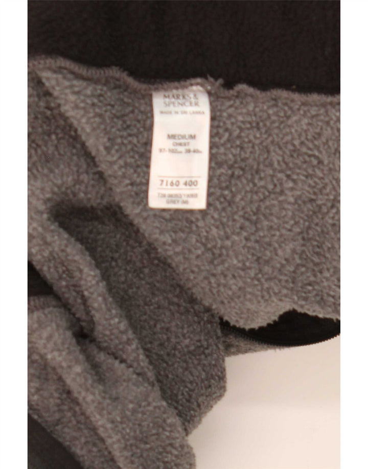 Marks & Spencer Chaqueta polar para hombre UK 38 Poliéster gris medio