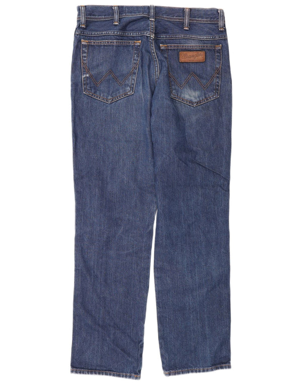 Wrangler Vaqueros rectos Texas para hombre W34 L32 Algodón azul marino